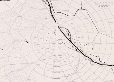 Otto Wagner, Wien als Beispiel einer Großstadt-Regulierung, durch Zonen und Radialstraßen in Bezirke geteilt