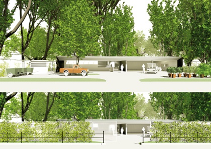 Wettbewerb Gärtnerunterkunft Rathauspark in Wien 2009