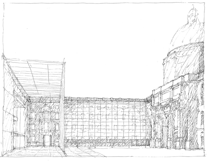 Wettbewerb Schloss Berlin Sonderrundgang 2008