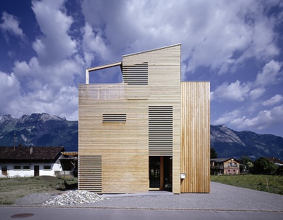 Niedrigenergiehaus in Ruggell, Liechtenstein