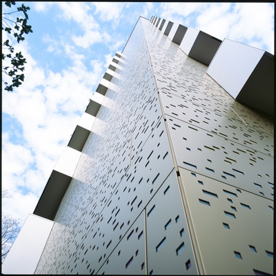 Fassadensanierung eines 50er Jahre Hochhauses