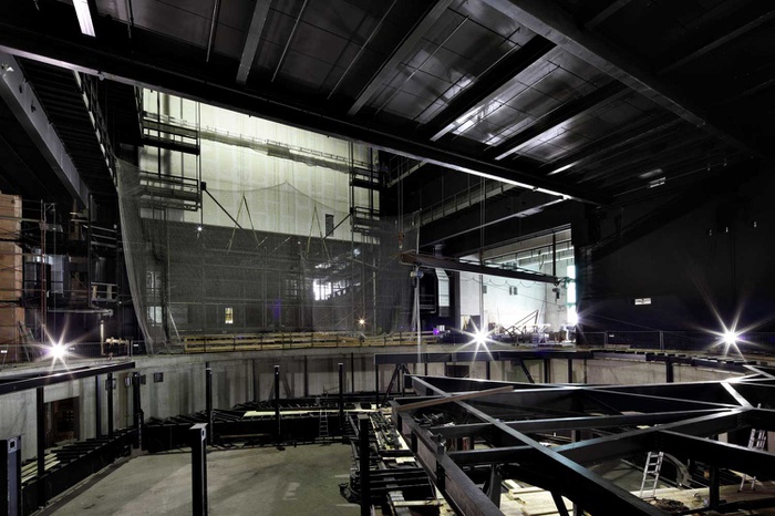 Musiktheater Linz – Die Oper im Vorgarten – Bühnenraum - Baustelle