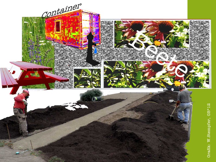 Image des Steinhagegartens, fotografiert und gestaltet von der GB*5/12