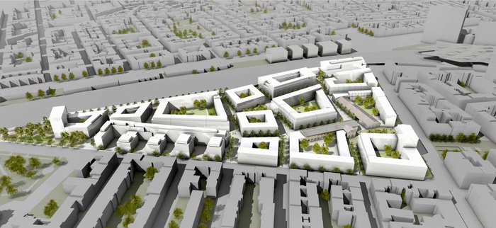 GEPLANT – Entwicklungsgebietes der ÖBB an der Landgutgasse