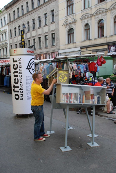 offener Bücherschank Ottakring