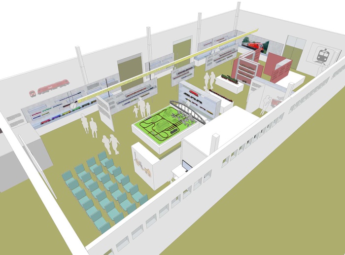 Museumskonzept Modelleisenbahnmuseum Mondsee, Entwurf: Scherhaufer Plank Architekten 2012