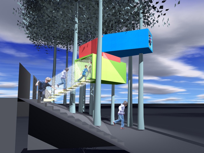 Baumhaus für einen Werbeclip