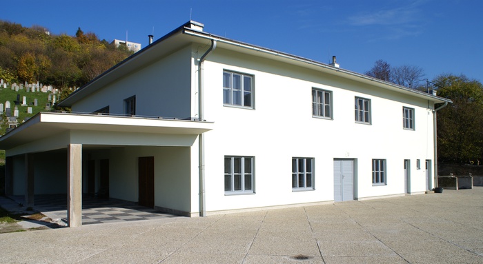 Ceremonial hall in a Jewish cemetery