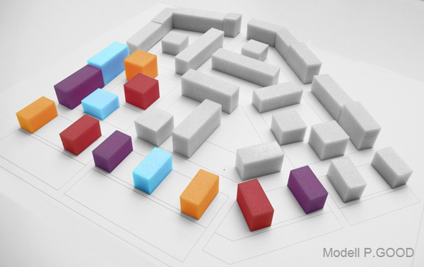 Diversität ((Farben stehen für unterschiedliche Planer (Architekturbüros))
