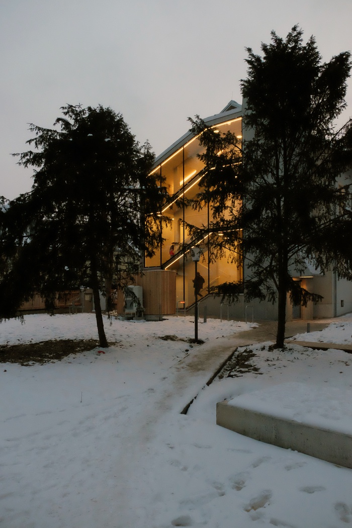 Musikhaus, Zubau mit neuer Erschließung, Ostfassade