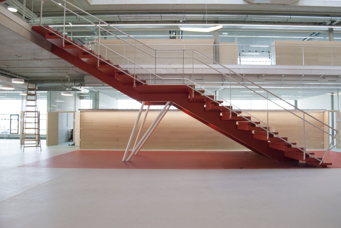 Bundesschule Aspern. Architektur: fasch&fuchs.architekten. Tragwerksplanung: werkraum ingenieure