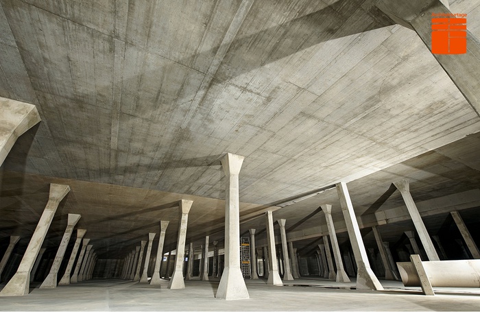 Unterirdischer Betonspeicher am Wienerberg