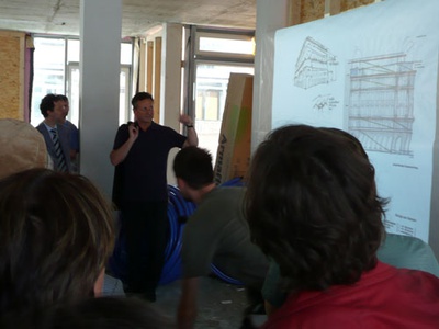 Bauvisite 111: Lainer + Partner / Baustellenbesichtigung Dachausbau Nibelungengasse