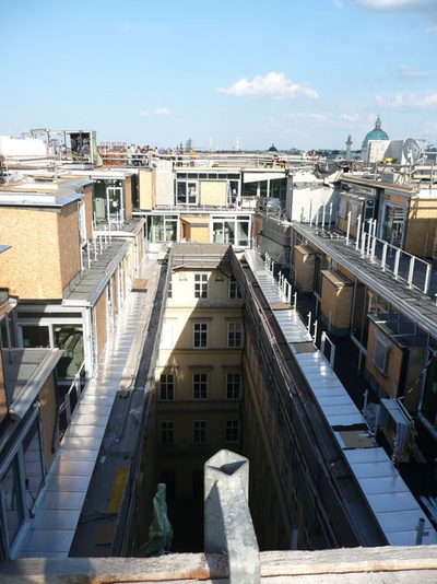 Bauvisite 111: Lainer + Partner / Baustellenbesichtigung Dachausbau Nibelungengasse