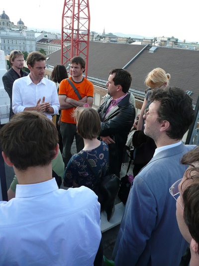 Bauvisite 111: Lainer + Partner / Baustellenbesichtigung Dachausbau Nibelungengasse