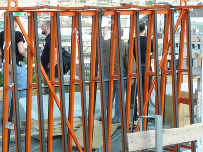 Bauvisite 111: Lainer + Partner / Baustellenbesichtigung Dachausbau Nibelungengasse