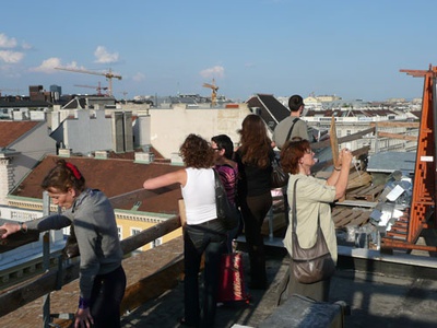 Bauvisite 111: Lainer + Partner / Baustellenbesichtigung Dachausbau Nibelungengasse