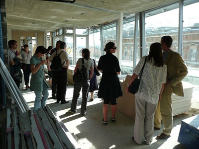 Bauvisite 111: Lainer + Partner / Baustellenbesichtigung Dachausbau Nibelungengasse