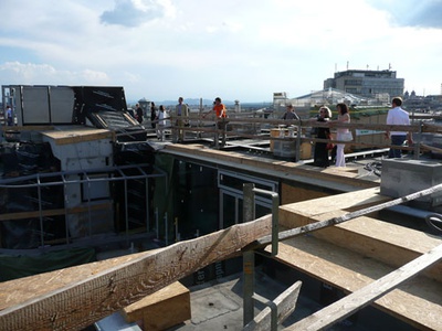 Bauvisite 111: Lainer + Partner / Baustellenbesichtigung Dachausbau Nibelungengasse