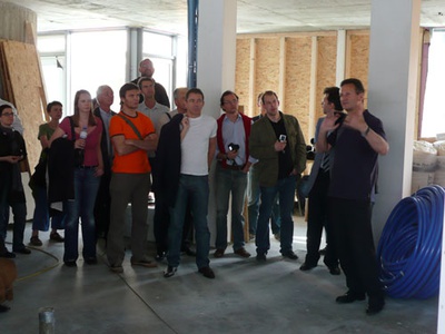 Bauvisite 111: Lainer + Partner / Baustellenbesichtigung Dachausbau Nibelungengasse