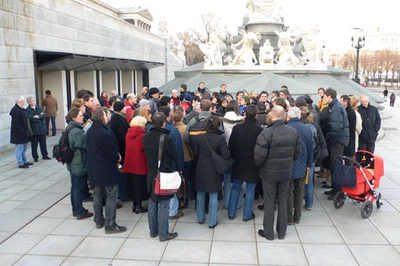 Bauvisite 94: Geiswinkler & Geiswinkler Architekten / Besucherzentrum Parlament