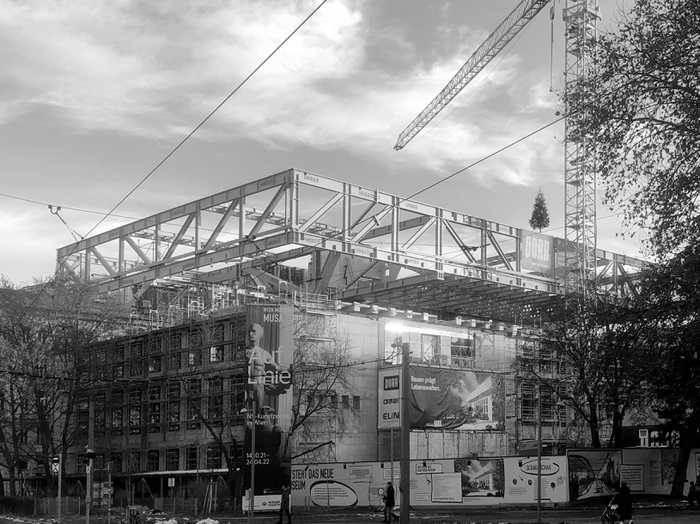 Das Wien Museum am Karlsplatz - Bauzustand Dezember 2021