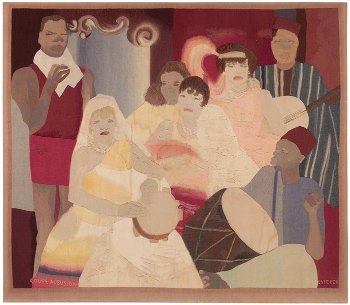 Hilda Polsterer, Wandteppich aus der Nordafrkianischen Serie, Atelier Coupé Aubusson, um 1928, Wolle, 206,3 x 213,3 cm, Privatsammlung, USA