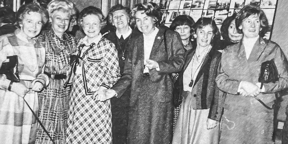 Ausstellungseröffnung Konstruktiv 128, 1986 (E. Sundt zweite von links)