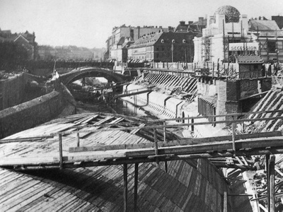 Wienflussregulierung 1898