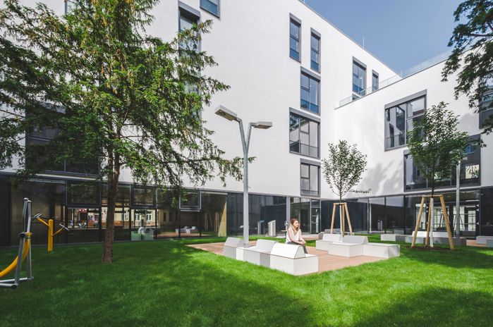 Berufsschule Embelgasse | Ansicht Innenhof