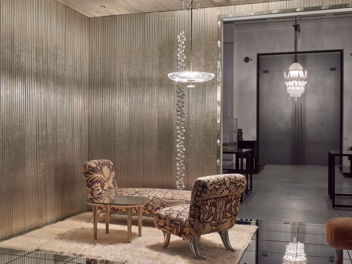 MAK Ausstellungsansicht, 2021 - Rekonstruktion des boudoir d'une grande vedette (Boudoir für einen großen Star)