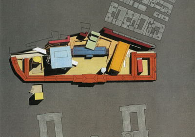 Ortner & Ortner, Siegerprojekt 1990, Draufsicht, MuseumsQuartier Wien