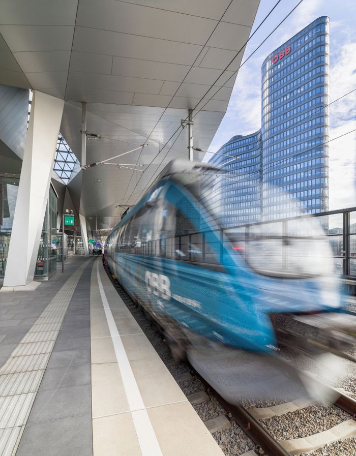 Blick vom neuen Hauptbahnhof