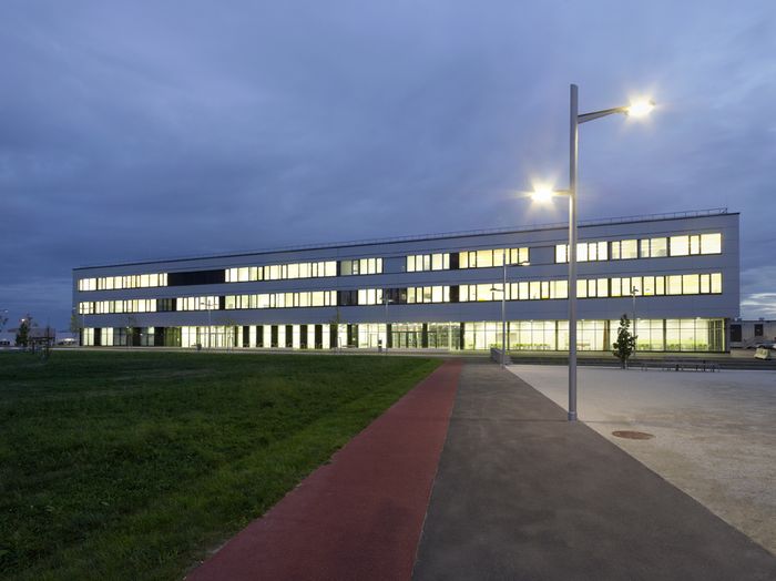 BildungsCampus Seestadt, Ansicht vom Hannah-Arendt-Park